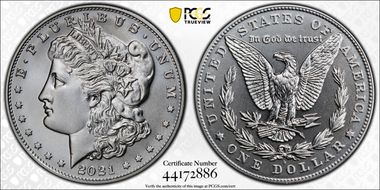 2021-D $1 Morgan Dollar 100th Anniversary MS70