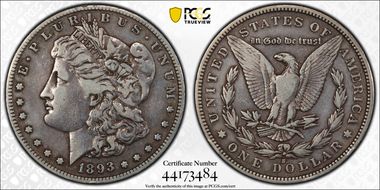 1893-S $1 F15