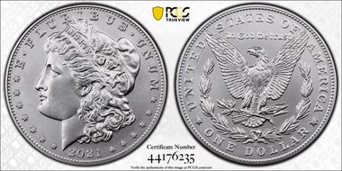 2021-D $1 Morgan Dollar 100th Anniversary First Strike MS70