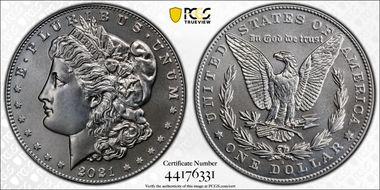 2021-D $1 Morgan Dollar 100th Anniversary First Strike MS70