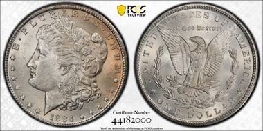 1884-CC $1 MS62