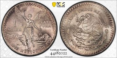 1982-Mo Onza Libertad Ag MS66