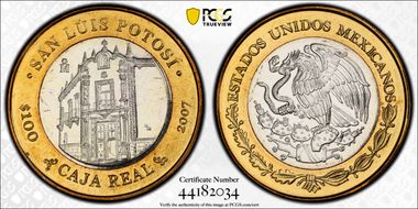 2007-Mo 100 P San Luis Potosi MS65