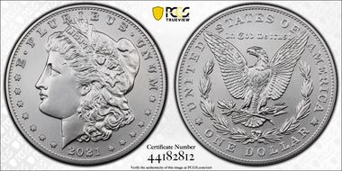 2021-S $1 Morgan Dollar 100th Anniversary First Strike MS70