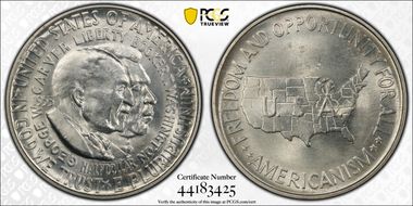 1953 50C Washington-Carver MS65