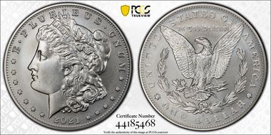 2021-S $1 Morgan Dollar 100th Anniversary MS69
