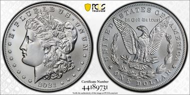 2021-D $1 Morgan Dollar 100th Anniversary First Strike MS70