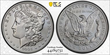 2021-S $1 Morgan Dollar 100th Anniversary First Strike MS69
