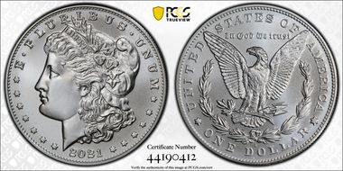 2021-D $1 Morgan Dollar 100th Anniversary First Strike MS69