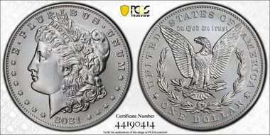 2021-S $1 Morgan Dollar 100th Anniversary First Strike MS70