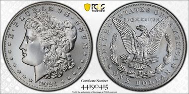 2021-S $1 Morgan Dollar 100th Anniversary First Strike MS69