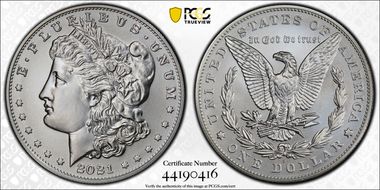 2021-S $1 Morgan Dollar 100th Anniversary First Strike MS69