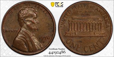 1970-S 1C Large Date AU53BN