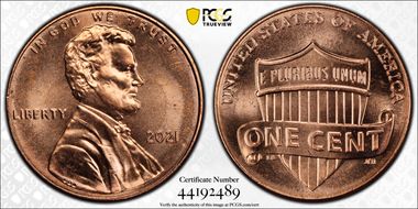 2021 1C Shield MS65RD