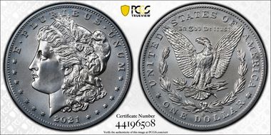 2021-O Privy $1 Morgan Dollar 100th Anniversary MS69