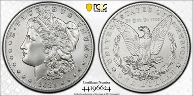 2021-O Privy $1 Morgan Dollar 100th Anniversary First Strike MS70