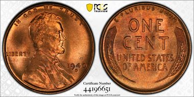1940-D 1C MS67RD