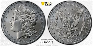 2021 $1 Morgan Dollar 100th Anniversary First Strike MS70