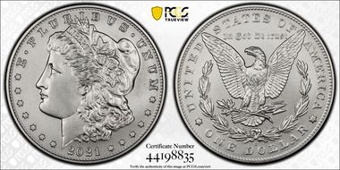 2021-D $1 Morgan Dollar 100th Anniversary First Strike MS69