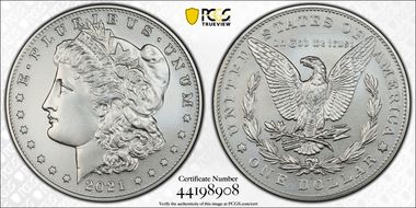 2021-S $1 Morgan Dollar 100th Anniversary MS69
