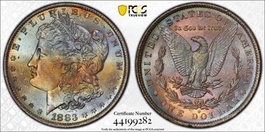1883-O $1 MS65