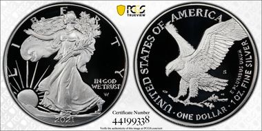 2021-S $1 Silver Eagle - Type 2 PR70DCAM