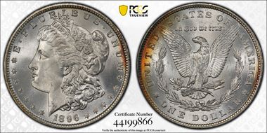 1896 $1 MS66+