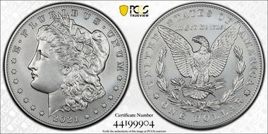 2021-S $1 Morgan Dollar 100th Anniversary First Strike MS70