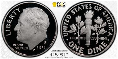 2021-S 10C Silver Limited Edition Proof Set - First Strike PR70DCAM