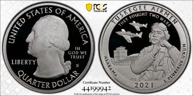 2021-S 25C Tuskegee Airmen NP- Silver Limited Edition Proof Set - First Strike PR70DCAM