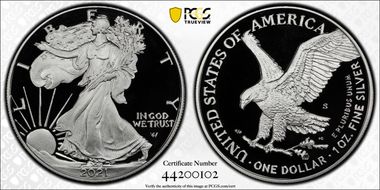 2021-S $1 Silver Eagle - Type 2 PR69DCAM