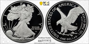 2021-S $1 Silver Eagle - Type 2 PR70DCAM