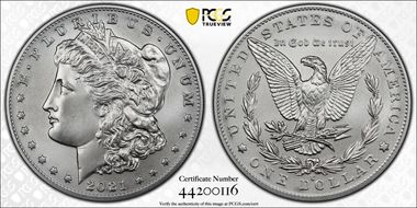 2021-O Privy $1 Morgan Dollar 100th Anniversary MS70