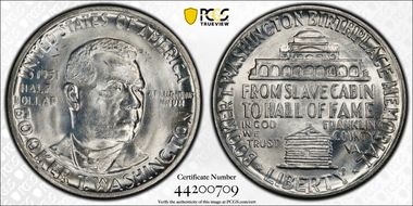 1951 50C Booker T. Washington MS65