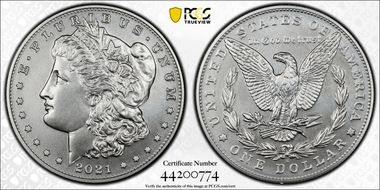 2021-S $1 Morgan Dollar 100th Anniversary First Strike MS69