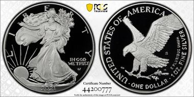 2021-S $1 Silver Eagle - Type 2 PR70DCAM