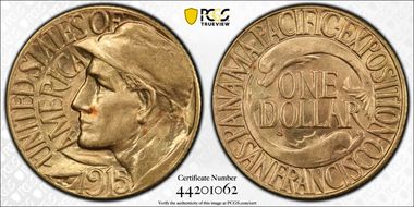 1915-S G$1 Panama-Pacific MS65