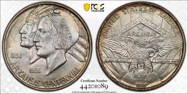 1935 50C Arkansas MS67