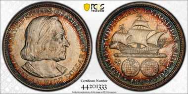 1892 50C Columbian MS66