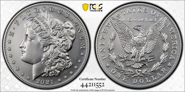 2021-S $1 Morgan Dollar 100th Anniversary First Strike MS69
