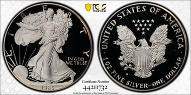1986-S $1 Silver Eagle PR69DCAM