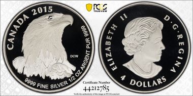 2015 $4 Bald Eagle PR69DCAM
