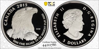 2015 $3 Bald Eagle PR69DCAM