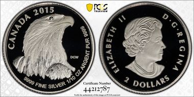 2015 $2 Bald Eagle PR70DCAM