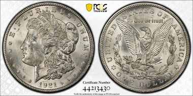 1921 $1 Morgan N1