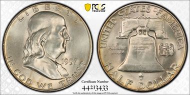 1957-D 50C MS65
