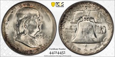1954-S 50C MS65