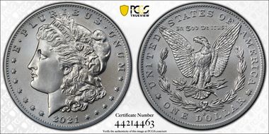 2021-O Privy $1 Morgan Dollar 100th Anniversary MS69