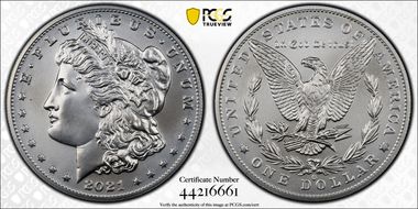 2021-O Privy $1 Morgan Dollar 100th Anniversary First Strike MS69