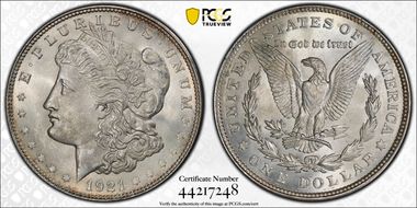 1921-D $1 MS65